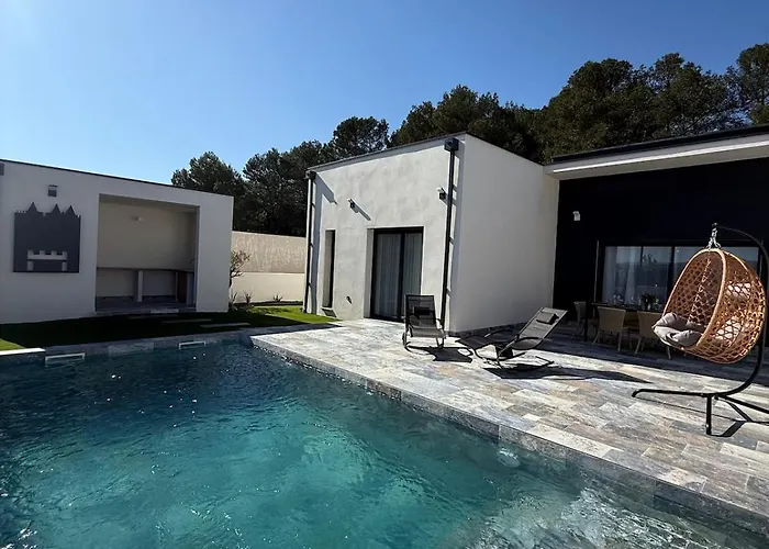 Villa Neuve Piscine Bali Spa Vue Pyrenees 5 Min Cite